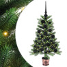 Árbol de Navidad con 150 LED con soporte Verde 90 cm PE 2