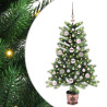 Árbol de Navidad con 150 LED con soporte Verde 90 cm PE 1