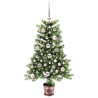 Árbol de Navidad con 150 LED con soporte Verde 90 cm PE 2
