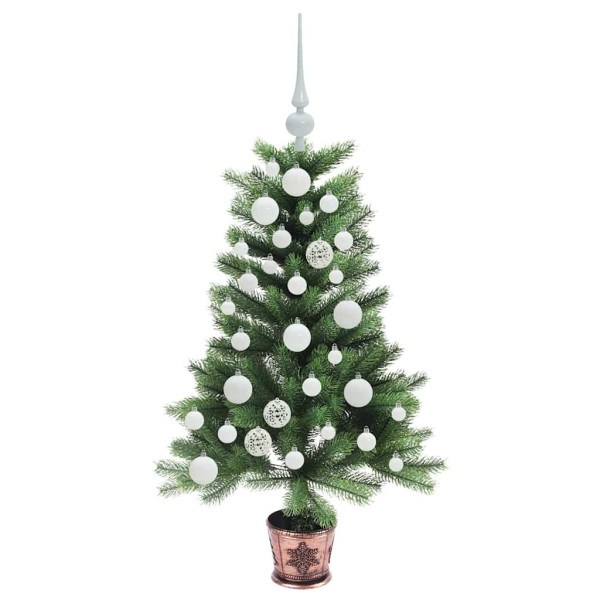 Árbol de Navidad con 150 LED con soporte Verde 90 cm PE M 3