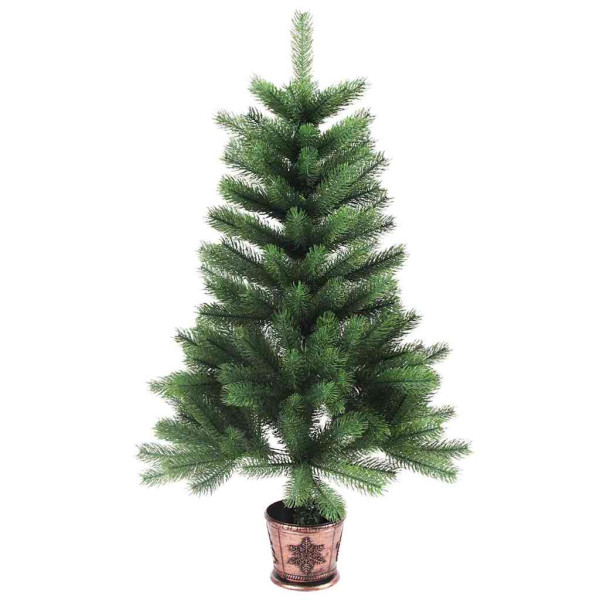 Árbol de Navidad con 150 LED con soporte Verde 90 cm PE M 5
