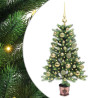 Árbol de Navidad con 150 LED con soporte Verde 90 cm PE 2