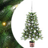Árbol de Navidad con 150 LED con soporte Verde 90 cm PE 2