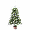 Árbol de Navidad con 150 LED con soporte Verde 90 cm PE 3