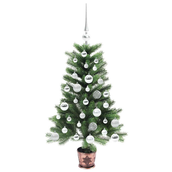 Árbol de Navidad con 150 LED con soporte Verde 90 cm PE M 4