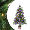 Árbol de Navidad con 150 LED con soporte Verde 90 cm PE 2