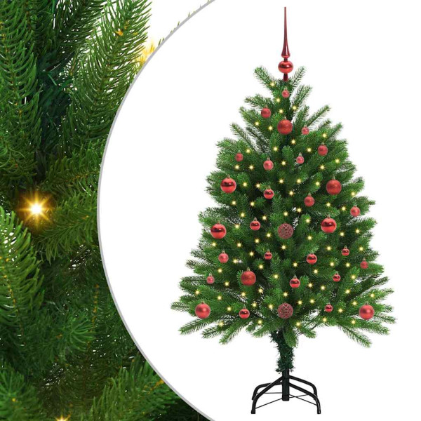 Árbol de Navidad con 150 LED con soporte Verde 120 cm PE M 2