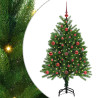 Árbol de Navidad con 150 LED con soporte Verde 120 cm PE 2