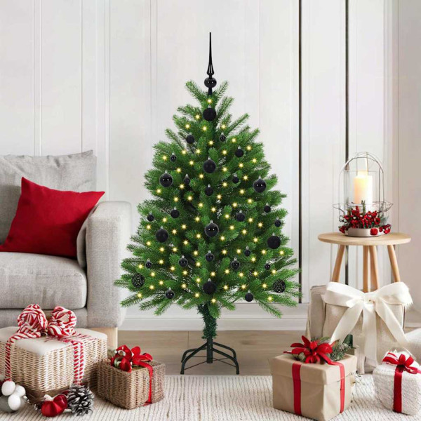 Árbol de Navidad con 150 LED con soporte Verde 120 cm PE D
