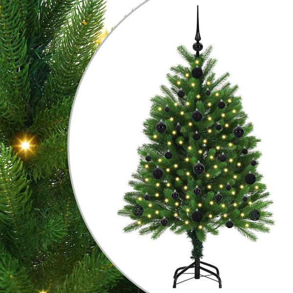 Árbol de Navidad con 150 LED con soporte Verde 120 cm PE M 2
