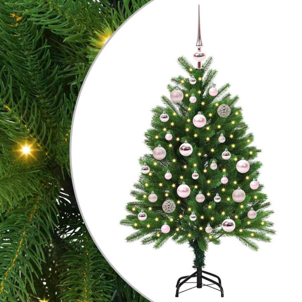 Árbol de Navidad con 150 LED con soporte Verde 120 cm PE M 2
