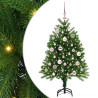 Árbol de Navidad con 150 LED con soporte Verde 120 cm PE 2