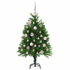 Árbol de Navidad con 150 LED con soporte Verde 120 cm PE 3