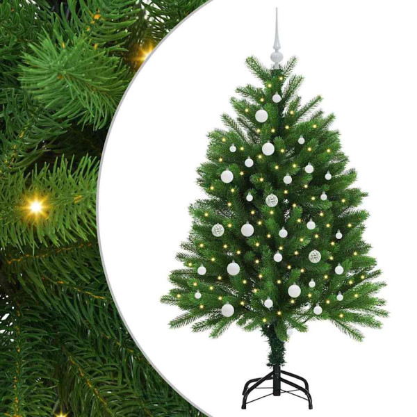 Árbol de Navidad con 150 LED con soporte Verde 120 cm PE M 2