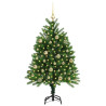 Árbol de Navidad con 150 LED con soporte Verde 120 cm PE 3