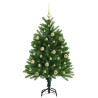 Árbol de Navidad con 150 LED con soporte Verde 120 cm PE 4