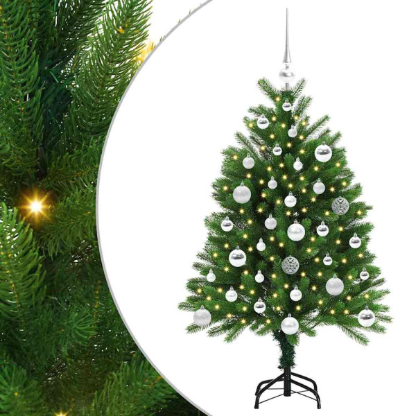 Árbol de Navidad con 150 LED con soporte Verde 120 cm PE M 2