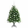 Árbol de Navidad con 150 LED con soporte Verde 120 cm PE 4