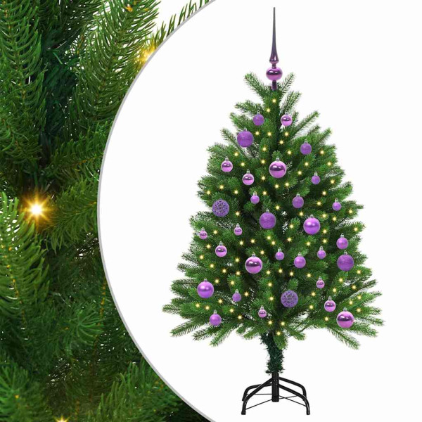 Árbol de Navidad con 150 LED con soporte Verde 120 cm PE M 2