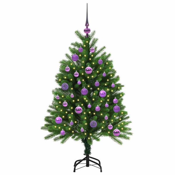 Árbol de Navidad con 150 LED con soporte Verde 120 cm PE M 3