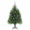 Árbol de Navidad con 150 LED con soporte Verde 120 cm PE 4