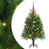 Árbol de Navidad con 150 LED con soporte Verde 120 cm PE 2