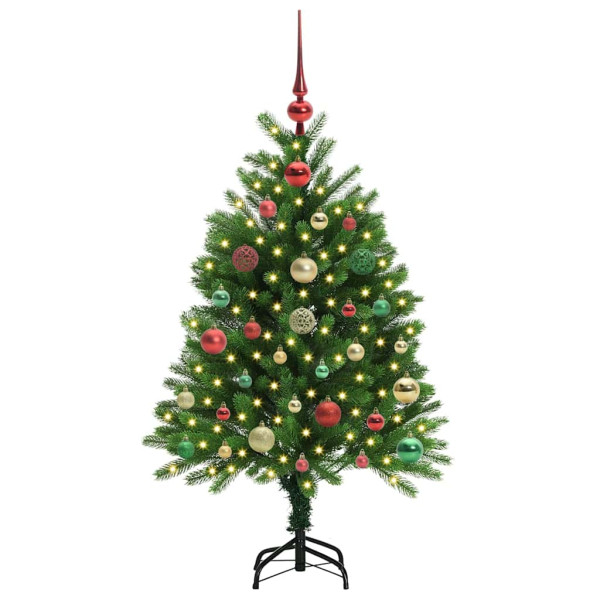 Árbol de Navidad con 150 LED con soporte Verde 120 cm PE M 3