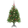 Árbol de Navidad con 150 LED con soporte Verde 120 cm PE 3