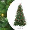 Árbol de Navidad con 150 LED con soporte Verde 150 cm PE 2
