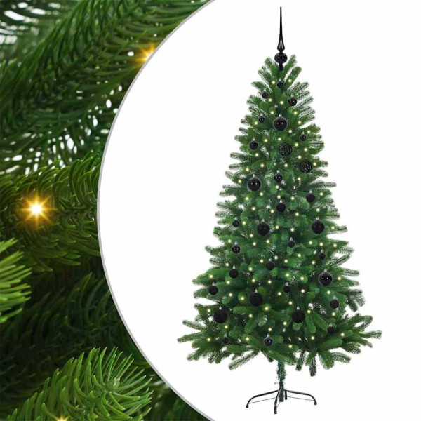 Árbol de Navidad con 150 LED con soporte Verde 150 cm PE M 2