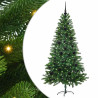 Árbol de Navidad con 150 LED con soporte Verde 150 cm PE 2