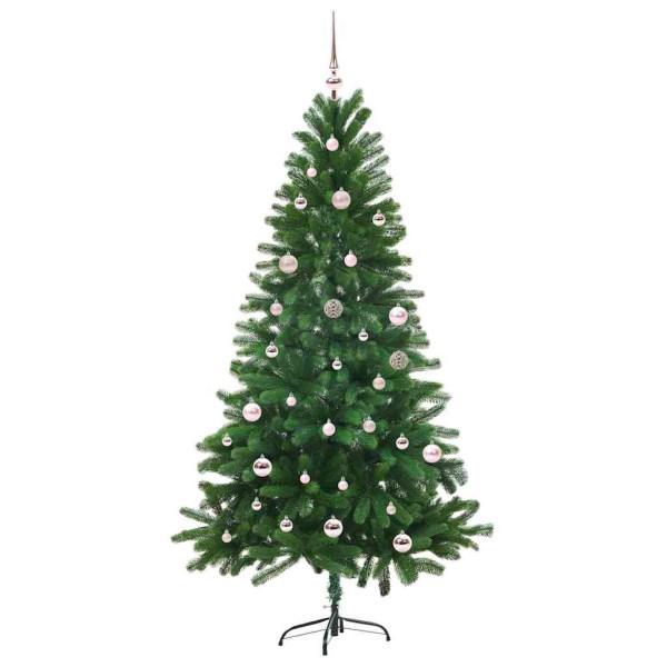 Árbol de Navidad con 150 LED con soporte Verde 150 cm PE M 3