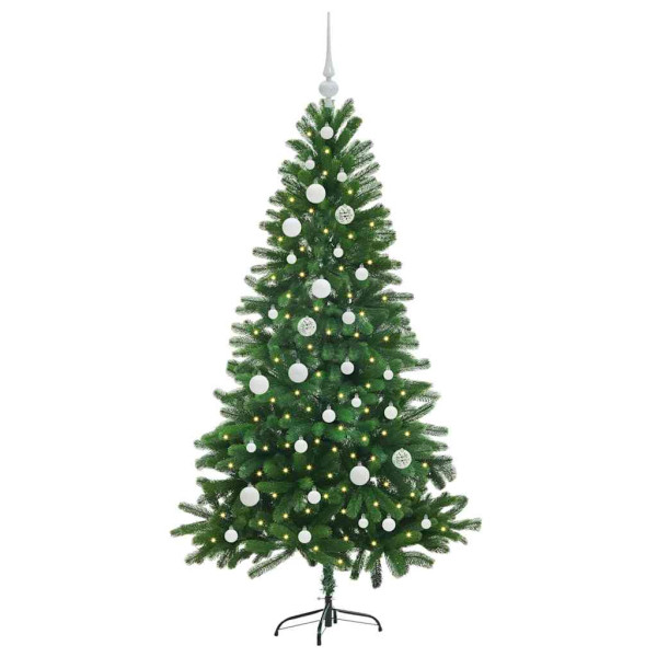 Árbol de Navidad con 150 LED con soporte Verde 150 cm PE M 3