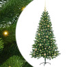 Árbol de Navidad con 150 LED con soporte Verde 150 cm PE 2