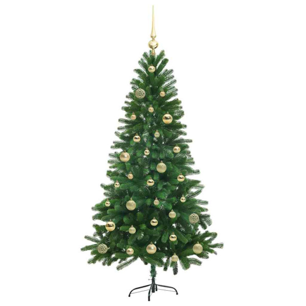 Árbol de Navidad con 150 LED con soporte Verde 150 cm PE M 4