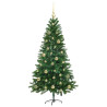 Árbol de Navidad con 150 LED con soporte Verde 150 cm PE 4