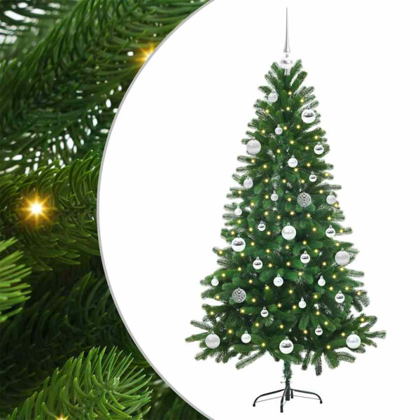Árbol de Navidad con 150 LED con soporte Verde 150 cm PE M 2