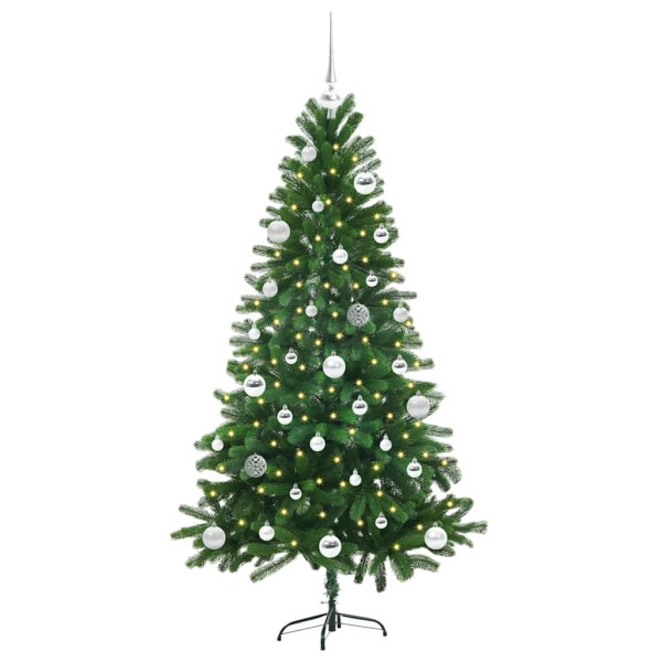 Árbol de Navidad con 150 LED con soporte Verde 150 cm PE M 3