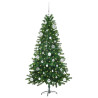 Árbol de Navidad con 150 LED con soporte Verde 150 cm PE 3