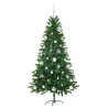 Árbol de Navidad con 150 LED con soporte Verde 150 cm PE 4