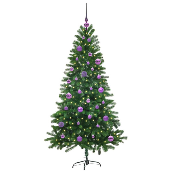 Árbol de Navidad con 150 LED con soporte Verde 150 cm PE M 3