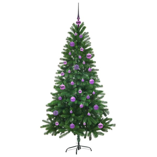 Árbol de Navidad con 150 LED con soporte Verde 150 cm PE M 4