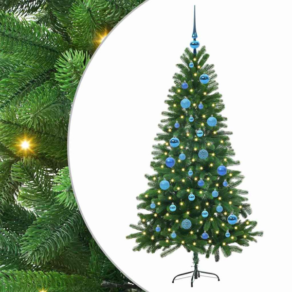 Árbol de Navidad con 150 LED con soporte Verde 150 cm PE M 2