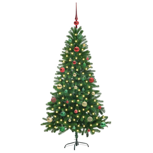 Árbol de Navidad con 150 LED con soporte Verde 150 cm PE M 3