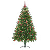 Árbol de Navidad con 300 LED con soporte Verde 180 cm PE 3