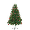 Árbol de Navidad con 300 LED con soporte Verde 180 cm PE 4
