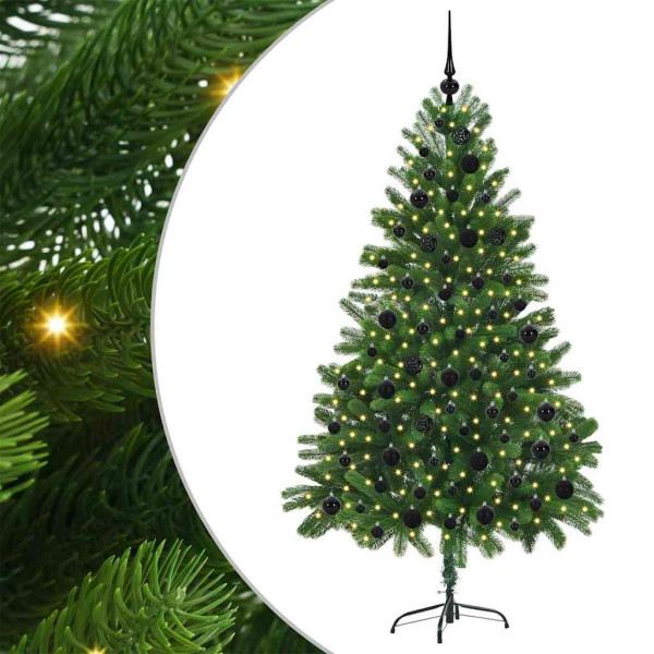 Árbol de Navidad con 300 LED con soporte Verde 180 cm PE M 2