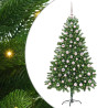 Árbol de Navidad con 300 LED con soporte Verde 180 cm PE 2