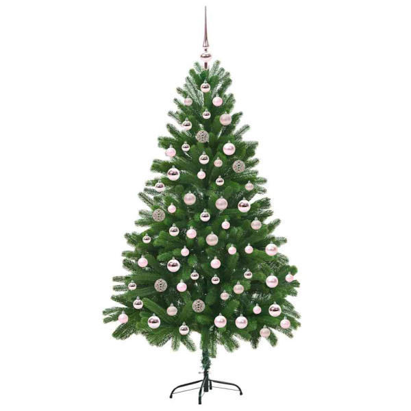 Árbol de Navidad con 300 LED con soporte Verde 180 cm PE M 4