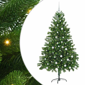 Árbol de Navidad con 300 LED con soporte Verde 180 cm PE H